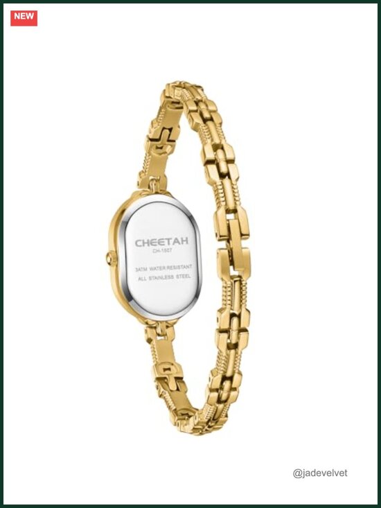 Women\'s Gold Bangle Watch Vintage Bracelet Numeral Dial Sapphire Crystal main image 4